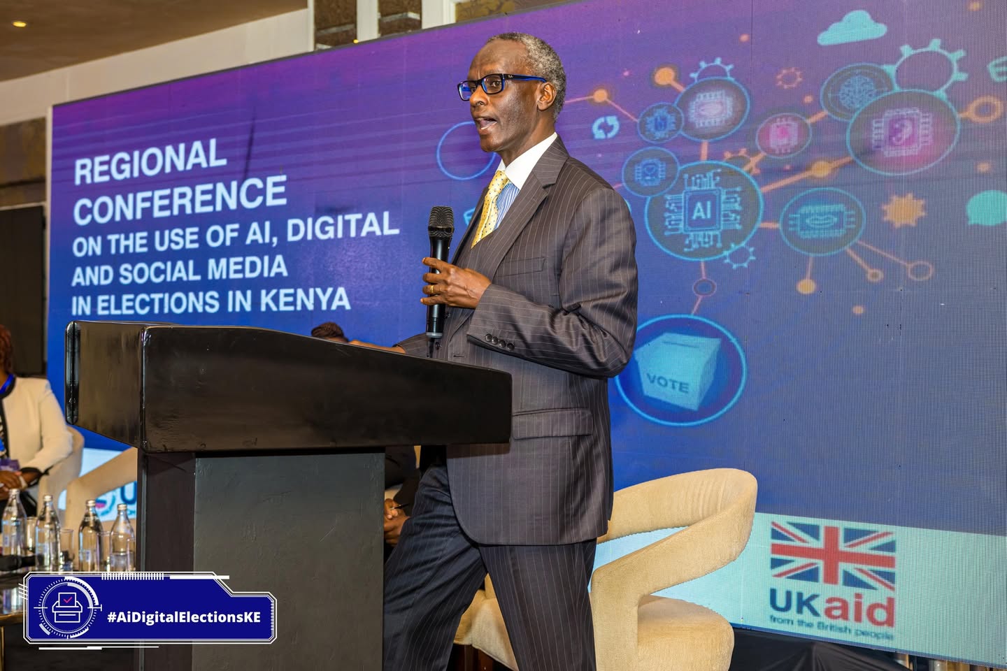 Hon. Justice Isaac Lenaola, Judge of the Supreme Court of Kenya deliberated on the use of AI, Digital and Social Media in Elections