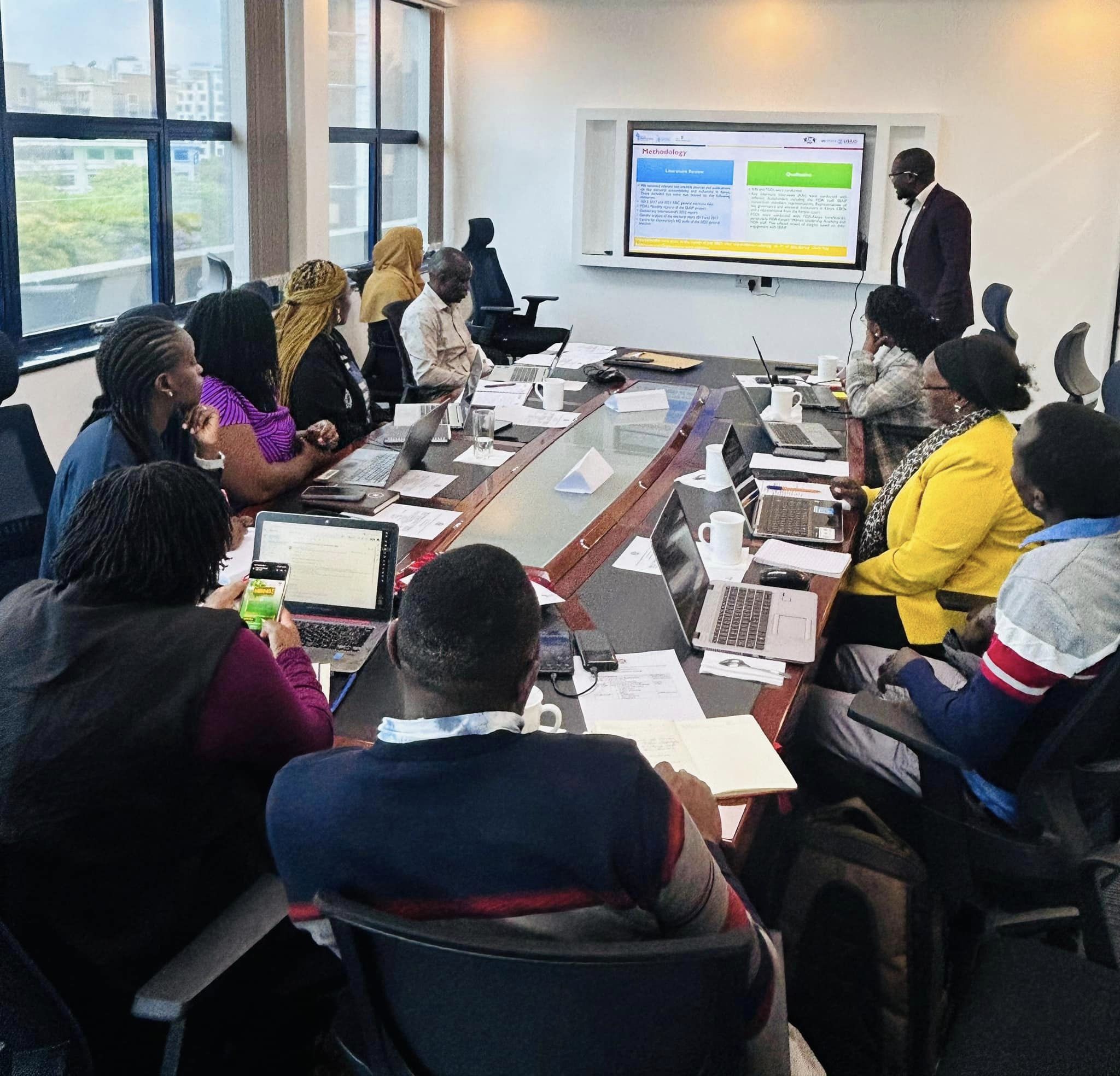 ELGIA held a Validation Meeting with the Federation of Women Lawyers (FIDA-Kenya) at the ELGIA Boardroom.